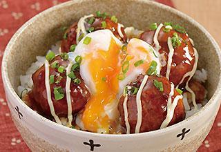 簡単！肉だんご丼