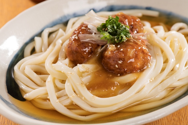 肉だんごのぶっかけおろしうどん